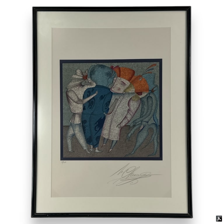 Mihail Chemiakin Lithograph "Confrontation" (1 of 6)