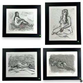 4 Veronica Nikki Bella WWE Charcoal Drawings