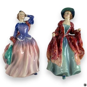 2 Royal Doulton Porcelain Figurines