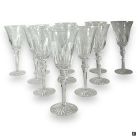 11 Varga "Victoria" Etched Water Goblets