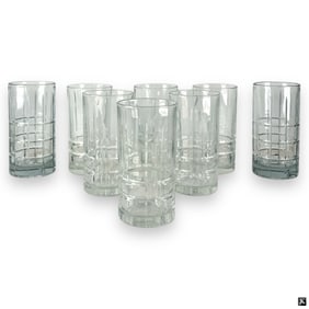 Lot of 8 Glass Tumblers