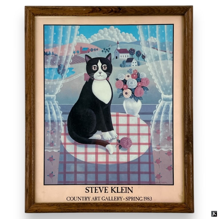 Steven Klein Country Art Gallery 1983 Print: Steven Klein Country Art Gallery 1983 Print. Framed under glass. Toning. Measures 21-1/2" x 17-1/2" overall. LA/B13/SH:8A