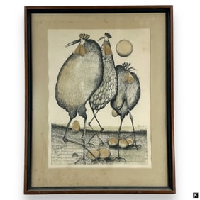 1970's Chicken Print