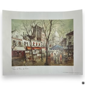 Georges B Art Print Place du Terte