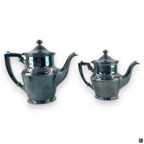 Pieces Silver Plate Tea Pots