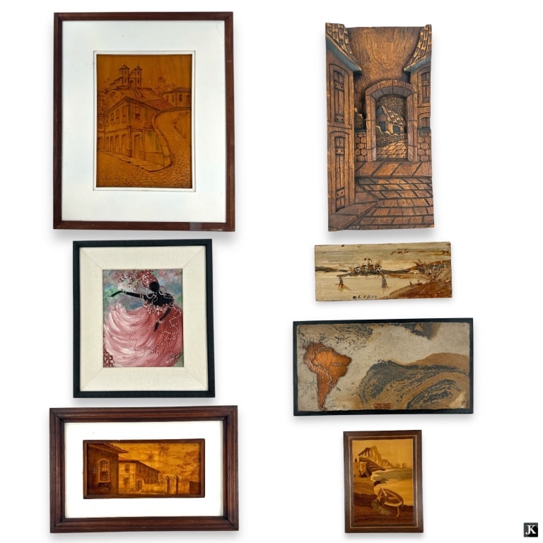 Lot of 7 Brazilian Souvenir Wall Art Pieces (1 of 8)