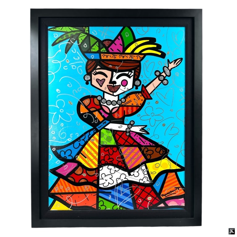 Romero Britto Mixed Media "Carmen" (1 of 7)