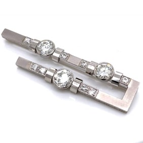 Art Deco Platinum 4.50 Ct. Diamond Brooch