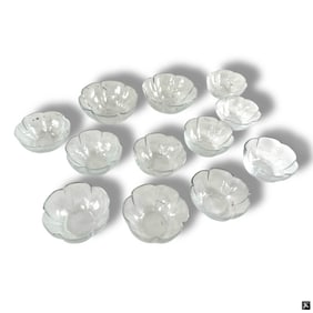 12 Pc Baccarat "Corail" Fruit Set