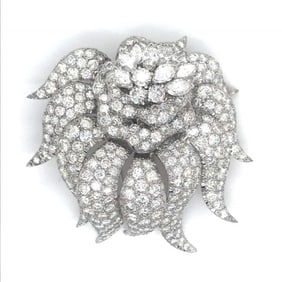 1950’s 20.00 Ct.* Diamond Brooch