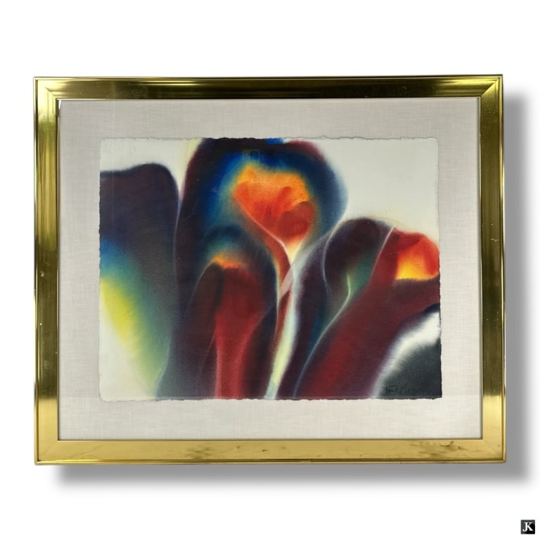 Frank Monaco Watercolor "Untitled Abstract" (1 of 6)