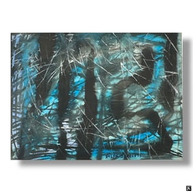 Rolph Scarlett Gouache Sun Glints the Pine Needles