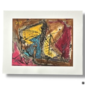 Rolph Scarlett Gouache on Paper "Untitled"