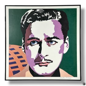Martin Kreloff Signed Color Lithograph Errol Flynn