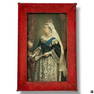 Souvenir portrait of Queen Victoria on silk