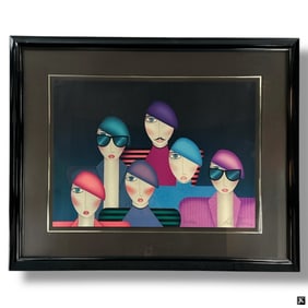 Robin Morris Lithograph Francois and a Few Friends
