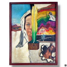 1968 Oil on Canvas The Personality Signed SOKOL