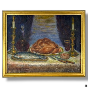 Rose P. Acron Oil on Canvas "Still Life"