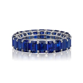 ROYAL BLUE SAPPHIRE ETERNITY BAND
