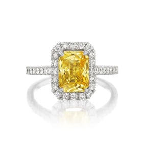UNHEATED YELLOW SAPPHIRE RING