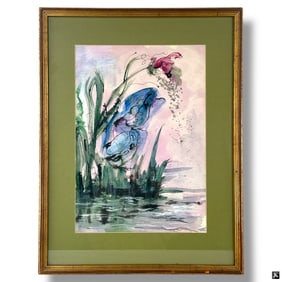 Original Watercolor Painting Signed Hoerner