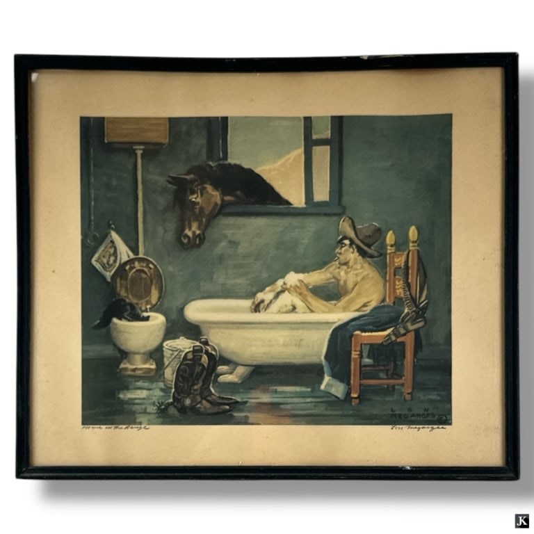 Lon Megargee Signed Print "Home on the Range" (1 of 5)