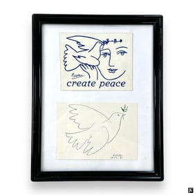 Pablo Picasso 2 Lithographic Printed Post Cards