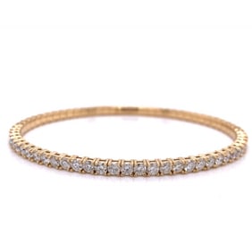 Yellow Gold 5.70 Ct. Diamond Bangle