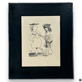 Picasso Lithograph "Le Seigneur et la dame" 1959