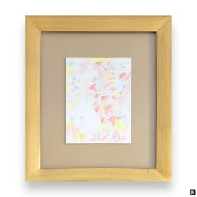 Attr Peter Max (USA B1937) Visage Pastel & W/C