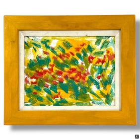 Hios Signed Oil on Canvasboard "Untitled, 59"