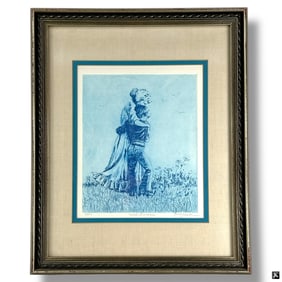 Miriam Ecker Framed Decorative Print "With Grandma