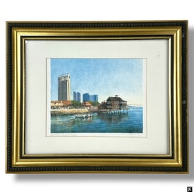 Decorative Framed Color Print "San Diego"