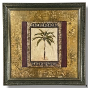 Decorative "Palm Tree" Color Print