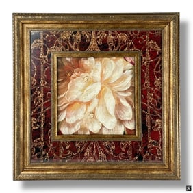 Framed Decorative Color Print "Flower"
