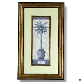 Decorative Framed Color Print "Palm Tree"