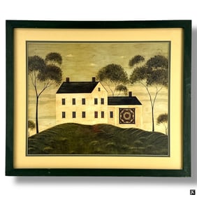 Warren Kimble Decorative Print "House w/ Quilt"