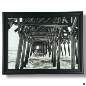 Black & White Photo Print "Under The Pier"