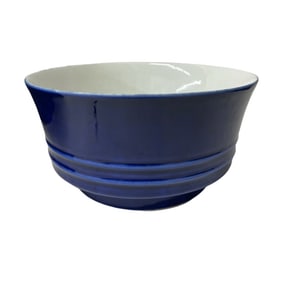 Chinese Qing Dynasty Blue & White Porcelain Bowl