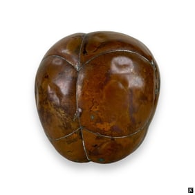 Vintage Hand Crafted Copper Metal Figural Apple