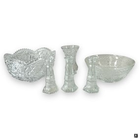 Cut Glass Tableware Lot