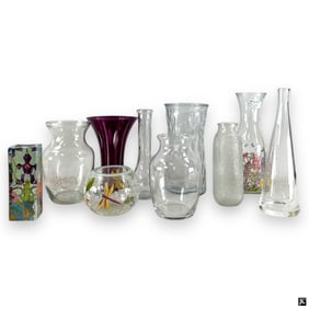A Collection of 10 Vases