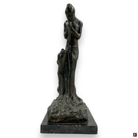 Edwin Willard Deming Bronze "Native American Man"