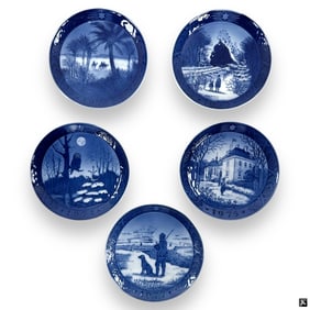 Five (5) Royal Copenhagen Collector Plates