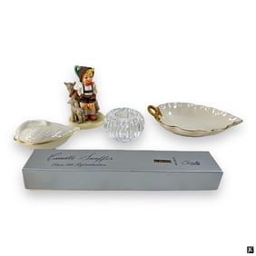 Lot of Table Top Items: Goebel, Lennox, Waterford