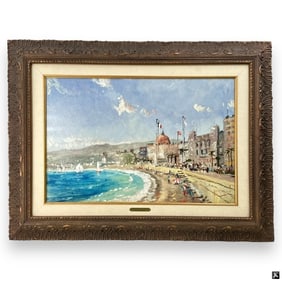 Robert Girrard/Thomas Kinkade Lithograph on Canvas