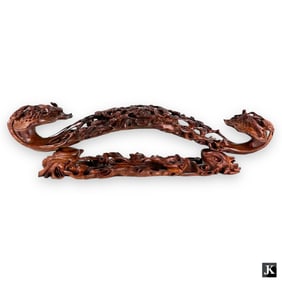 Impressive Chinese Jichimu Wood Ruyi Scepter