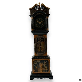 Miniature Chinoserie Grandfather Clock