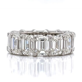 Platinum GIA Certified 11.26 Ct. Diamond Eternity