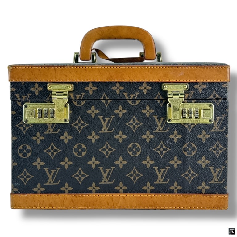 Louis Vuitton Traveling Make Up Case: Louis Vuitton Traveling Make Up Case. Measures 9 inches high x 12 inches wide x 7 1/2 inches deep